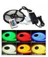 RGB set: 10 meter LED strip 30 LED, 7,2w, controller en transformator