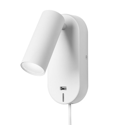 EGO LED Wandlamp met USB en Touch dimmer, 4,5W, Nielsen Light - wit