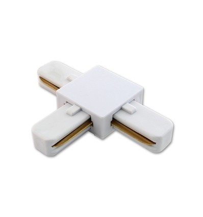 Outlet: 1-fase 230V railsysteem, T-connector wit