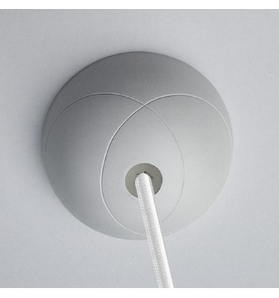 Rosetta afdekking voor lampcontactdoos in wit - Dyberg Larsen