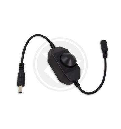 12v en 24v dimmer met kabel, zwart - 12v (72w), 24v (144w)