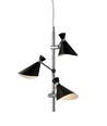 Plafondlamp CORNER, G9, Nielsen Light - Chroom/zwart