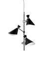 Plafondlamp CORNER, G9, Nielsen Light - Chroom/zwart