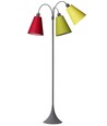 E27 TRAFIK vloerlamp, Nielsen Light - Grijs - Lime, geel, rood