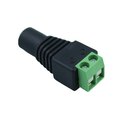 DC vrouwtjesstekker - Met schroefklemmen, 12V (Max 60W), 24V (Max 120W)