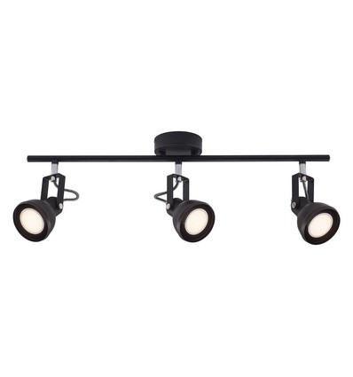 Nordlux Aslak 3-spotlamp, zwart, GU10