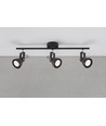 Nordlux Aslak 3-spotlamp, zwart, GU10