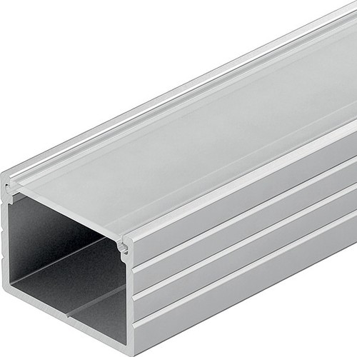 Aluminium profiel 18x13 voor IP65 en IP68 LED-strip - Breed, 1 meter, inclusief mat cover en clips