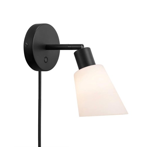 Nordlux Molli wandlamp, E14, zwart