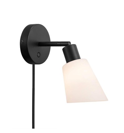 Nordlux Molli wandlamp, E14, zwart