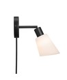 Nordlux Molli wandlamp, E14, zwart