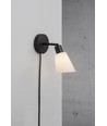 Nordlux Molli wandlamp, E14, zwart
