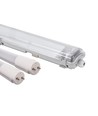 150cm armatuur + 2 st. 24W T8 LED buizen - IP65, doorgekoppeld