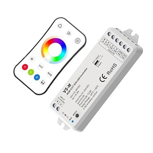 LEDlife rWave RGB+CCT-controller met afstandsbediening - 12V (180W), 24V (360W)