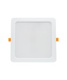 18W 17x17cm LED inbouwpanel - IP54 buiten, zaagmaat: 14,5 x 14,5 cm, afmetingen: 17 x 17 cm