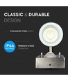 GU10 Wandlamp up/down met sensor - IP44 buiten, roestvrij staal, zonder lichtbron