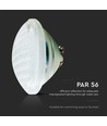 18W LED zwembadlamp - 12V, PAR56, IP68, Glas