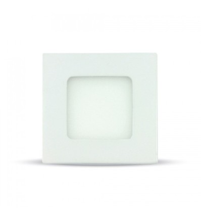 3W 8,4x8,4cm LED inbouwpanel - Gat: 7,3 x 7,3 cm, Afmetingen: 8,4 x 8,4 cm