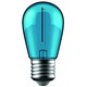 E27 1W LED kogellamp - Blauw, filament