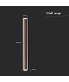 17W LED Corten wandlamp - IP65 buiten, incl. lichtbron