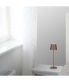 V-Tac oplaadbare tafellamp, draadloos - Corten, IP54 buiten tafellamp, touch dimbaar, model mini
