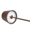 V-Tac oplaadbare tafellamp, draadloos - Corten, IP54 buiten tafellamp, touch dimbaar, model mini