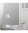 V-Tac oplaadbare tafellamp, draadloos - Wit, IP54 buiten tafellamp, touch dimbaar, mini model