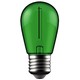 E27 1W LED kogellamp - Groen, Kooldraad