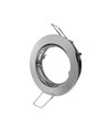 MR16 of GU10 Downlight kit - Zonder lichtbron, Chroom, Zaagmaat: Ø7,4 cm, Afmetingen: Ø8,2 cm