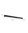 125cm Armatuur - Voor 1x 120cm LED buis, zwart