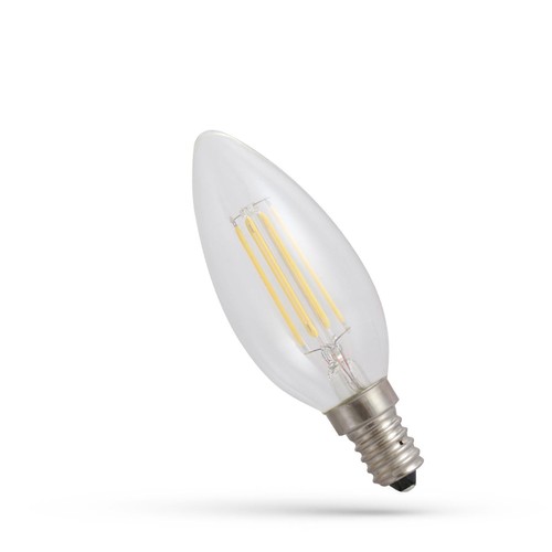 E14 6W LED-lamp - C35, filament, extra warm wit, 1800K