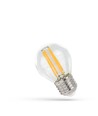 E27 6W LED kogellamp - G45, filament, extra warm wit, 1800K