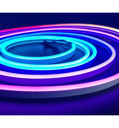 20m 16W/m RGBIC Neon Flex strip - 24V DC, IP20, 96 LED's per meter, 8x16