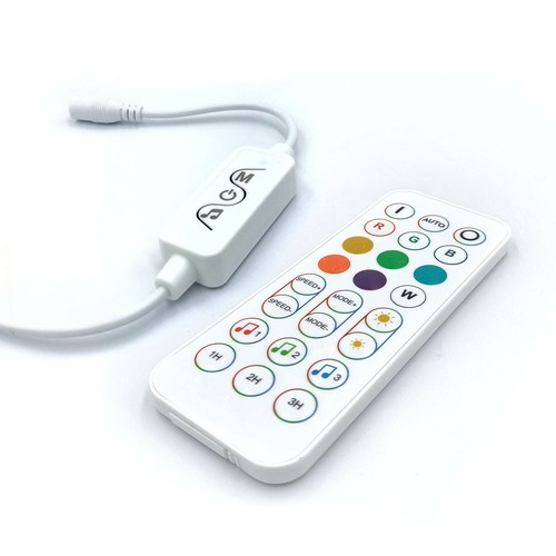 RGBIC-controller met afstandsbediening - Bluetooth, RF draadloos, slanke afstandsbediening, 4-pins
