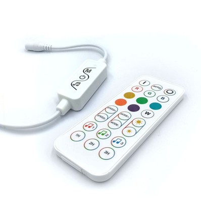 RGBIC-controller met afstandsbediening - Bluetooth, RF draadloos, slanke afstandsbediening, 4-pins