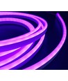 5m 16W/m RGB+WW Neon flex strip - 24V DC, IP65, 72 LED's per m, in te korten om de 10cm