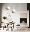 LED lamp - Ø12cm, wit, mooie plafondlamp, incl. ophangsysteem
