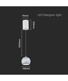 LED lamp - Ø12cm, wit, mooie plafondlamp, incl. ophangsysteem