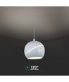 LED lamp - Ø12cm, wit, mooie plafondlamp, incl. ophangsysteem