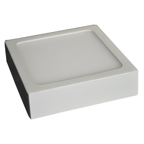 12W LED plafondlamp - 14 x 14cm, Hoogte: 2,4cm, witte rand