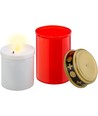 LED grafkaars - Rood, 12 cm hoog, IP44 buiten, batterij