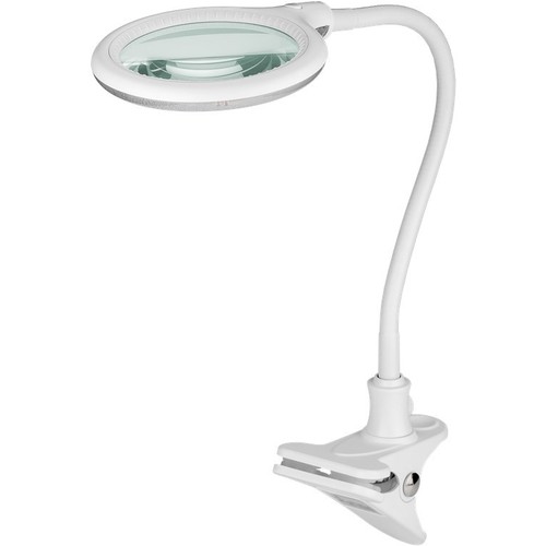 LED loeplamp met klem 6W - Wit