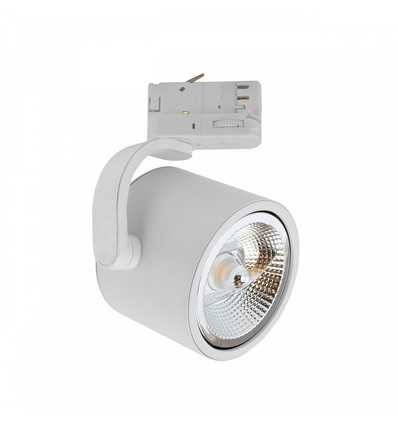 3-fasen GU10 Madara spanningsrail spot - Wit, AR111, IP20, zonder lichtbron