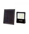 20W Solar LED breedstraler - IP65, zwart, incl. zonnepaneel, afstandsbediening