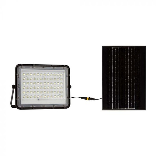 15W Solar breedstraler LED - IP65, zwart, incl. zonnepaneel, afstandsbediening, ingebouwde batterij