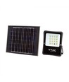 12W Solar LED-breedstraler - IP65, zwart, incl. zonnepaneel, afstandsbediening
