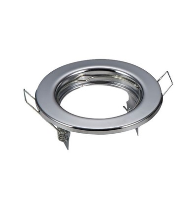 2-pack MR16/GU10 Downlight-set - Zonder lichtbron, chroom, Gat: Ø6,5 cm, Afm: Ø8 cm