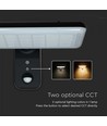 15W Wandlamp op zonne-energie LED - IP65, zwart, sensor