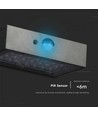 3W Wandlamp op zonne-energie LED - IP65, zwart, sensor