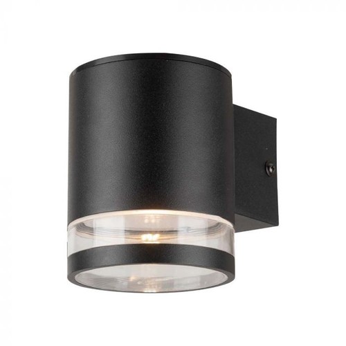 0,55W Wandlamp op zonne-energie LED - IP54, zwart